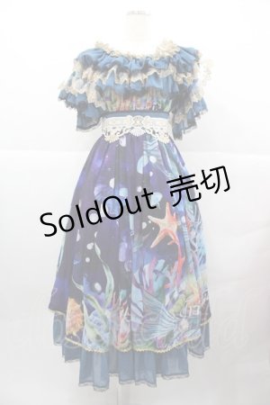 画像: Triple fortune / セイレーンワンピース  黒Ｘ紫 I-25-12-13-122-EL-OP-SA-ZI