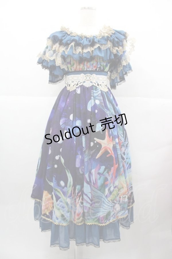 画像1: Triple fortune / セイレーンワンピース  黒Ｘ紫 I-25-12-13-122-EL-OP-SA-ZI (1)