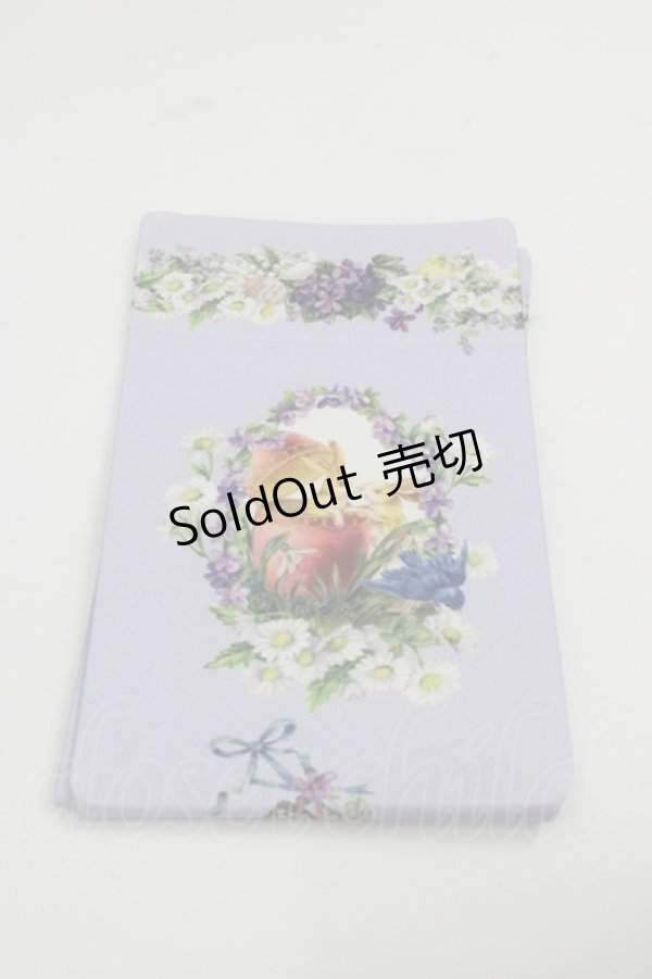 画像1: BABY,THE STARS SHINE BRIGHT / Happy Easter〜Easter Bunny’s Spring Garden〜柄オーバーニーソックス  ラベンダー I-25-12-13-014-BA-ZA-SA-ZI (1)