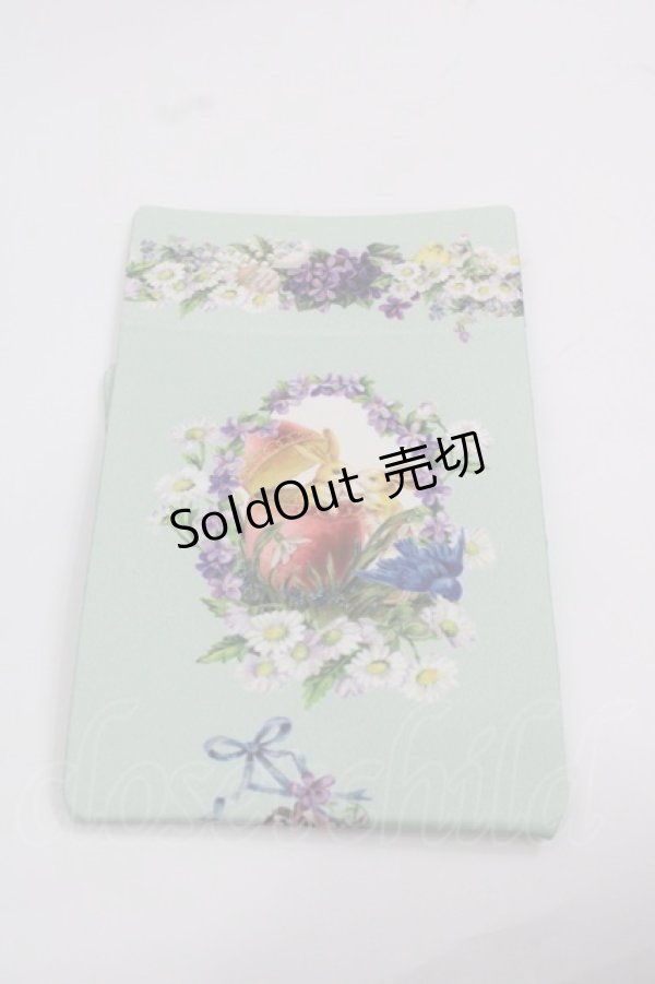 画像1: BABY,THE STARS SHINE BRIGHT / Happy Easter〜Easter Bunny’s Spring Garden〜柄オーバーニーソックス  ミント I-25-12-13-015-BA-ZA-SA-ZI (1)