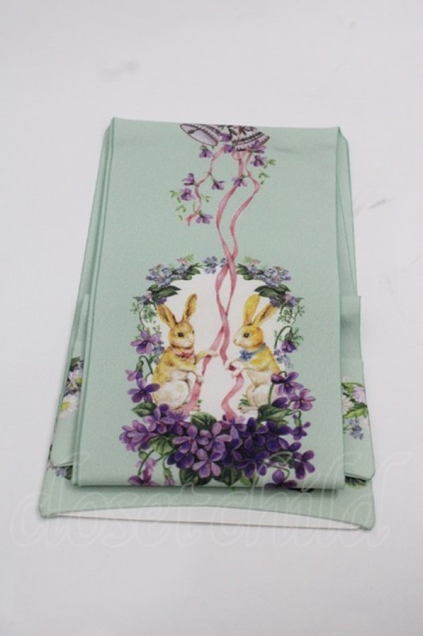 画像2: BABY,THE STARS SHINE BRIGHT / Happy Easter〜Easter Bunny’s Spring Garden〜柄オーバーニーソックス  ミント I-25-12-13-015-BA-ZA-SA-ZI (2)