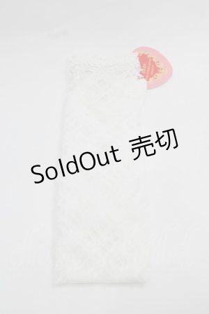 画像: BABY,THE STARS SHINE BRIGHT / レーシィレースアップソックス  白 I-25-12-13-016-BA-ZA-SA-ZI