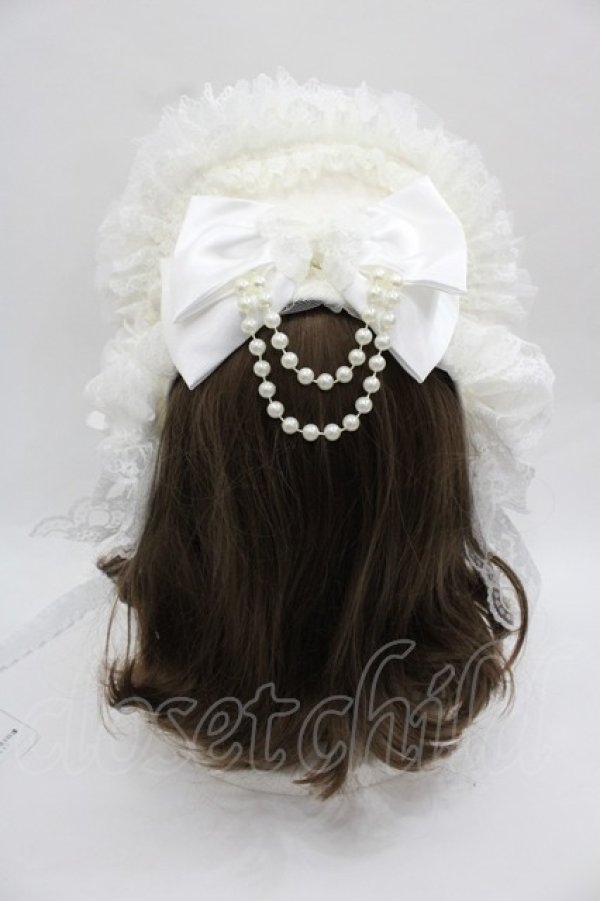 画像3: Triple fortune / ハーフボンネット  白 I-25-12-13-028-EL-AC-SA-ZI (3)