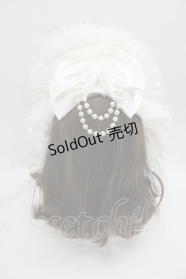 画像3: Triple fortune / ハーフボンネット  白 I-25-12-13-028-EL-AC-SA-ZI (3)