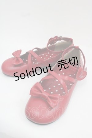 画像: Angelic Pretty / ロゴハートパンプス L 赤 I-25-12-13-003-AP-SH-SA-ZI