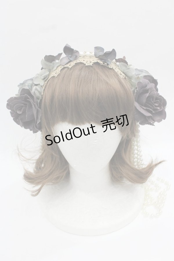 Triple fortune / ローズパールカチューシャ 青X白 I-25-12-13-030-EL