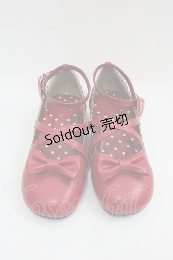 画像2: Angelic Pretty / ロゴハートパンプス L 赤 I-25-12-13-003-AP-SH-SA-ZI (2)