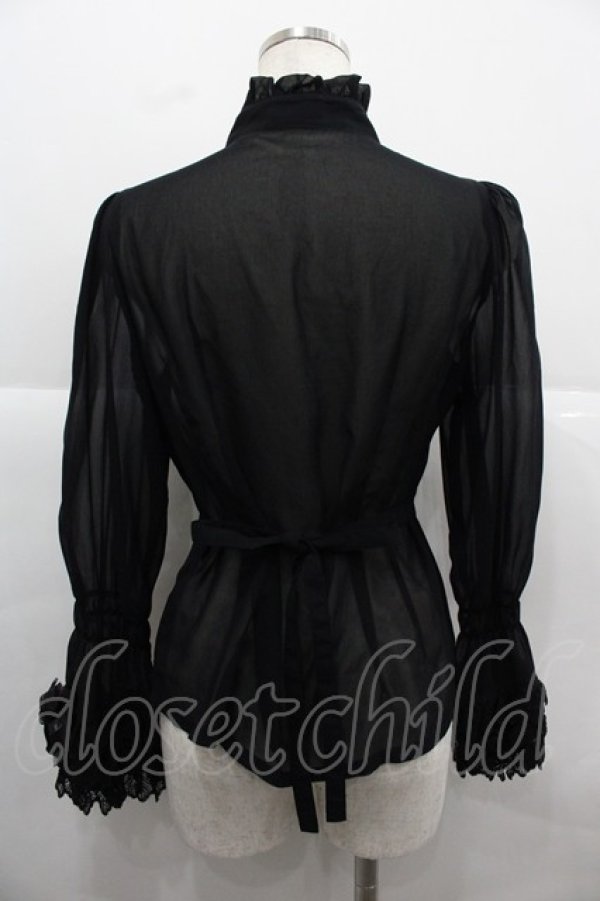 画像2: ALICE and the PIRATES / Mary Rose シフォン  黒 I-25-12-13-034-PA-BL-SA-ZI (2)