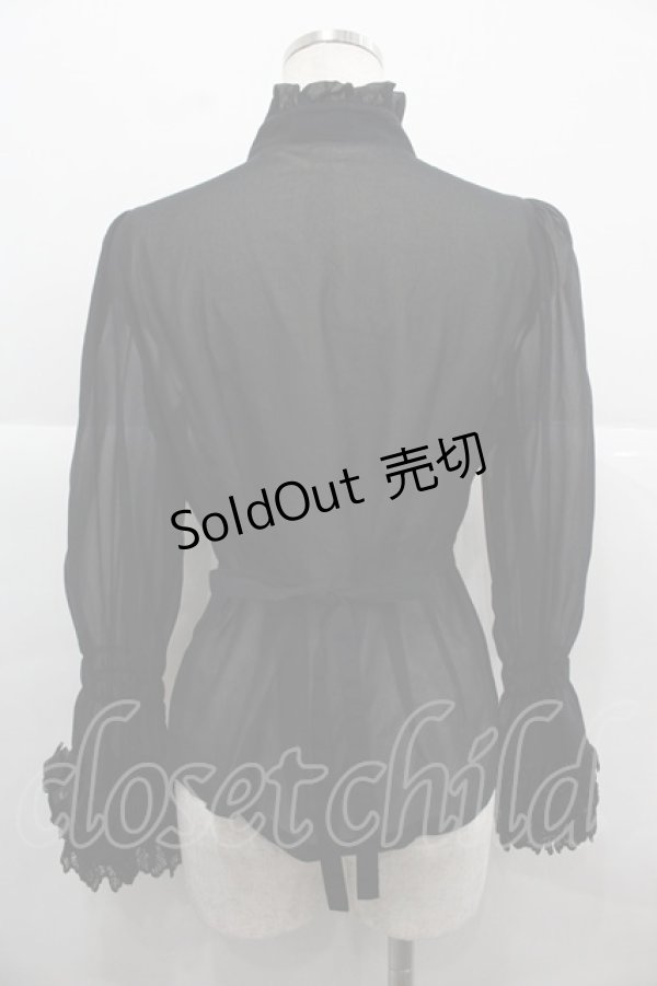 画像2: ALICE and the PIRATES / Mary Rose シフォン  黒 I-25-12-13-034-PA-BL-SA-ZI (2)