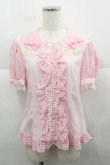画像1: Angelic Pretty / Lovelyチェックブラウス  ピンク I-25-12-13-035-AP-BL-SA-ZI (1)