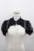 画像1: Honey Machine（海外ロリータブランド） / レース&チュール半袖ボレロ S 黒 I-25-12-13-041-LO-JA-SA-ZI (1)