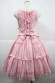 画像2: Angelic Pretty / ブリジットレジメンティアードジャンパースカート  ピンク I-25-12-18-043-AP-OP-SA-ZI (2)