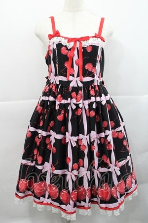 画像: Angelic Pretty / Charming Cherryジャンパースカート  ピンク I-25-12-18-046-AP-OP-SA-ZI