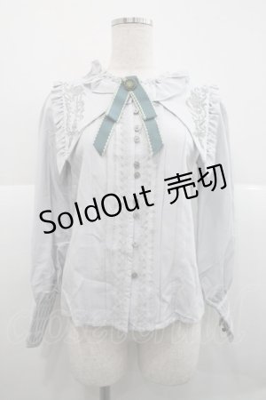 画像: Chris house lolita(海外ロリータブランド) / フリル襟ピンタックセーラー襟長袖ブラウス  グレー I-25-12-18-006-LO-BL-SA-ZI