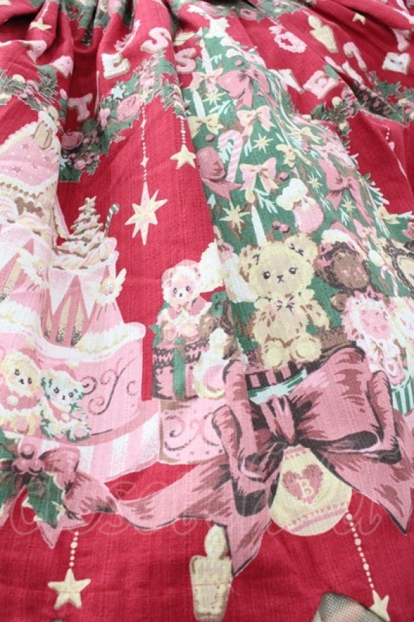 画像4: BABY,THE STARS SHINE BRIGHT / くみゃちゃんたちのChristmas Holly Nightスカラップジャンパースカート  エンジ I-25-12-18-050-BA-OP-SA-ZI (4)