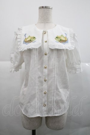 画像: Amavel / Fruits Panierブラウス  白 I-25-12-18-007-CA-BL-SA-ZI