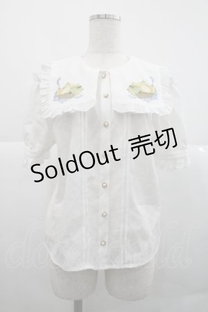 画像: Amavel / Fruits Panierブラウス  白 I-25-12-18-007-CA-BL-SA-ZI