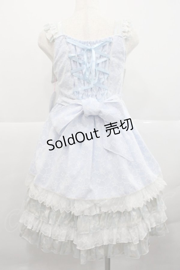 画像2: BABY,THE STARS SHINE BRIGHT / Easter Bunnyジャンパースカート  サックス I-25-12-18-052-BA-OP-SA-ZI (2)