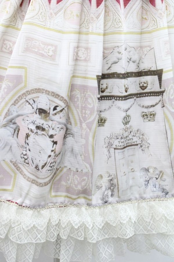 画像6: BABY,THE STARS SHINE BRIGHT / 天国の鍵〜祝福と出会う聖なる礼拝堂〜柄クローチェジャンパースカート  ボルドー I-25-12-18-055-BA-OP-SA-ZI (6)