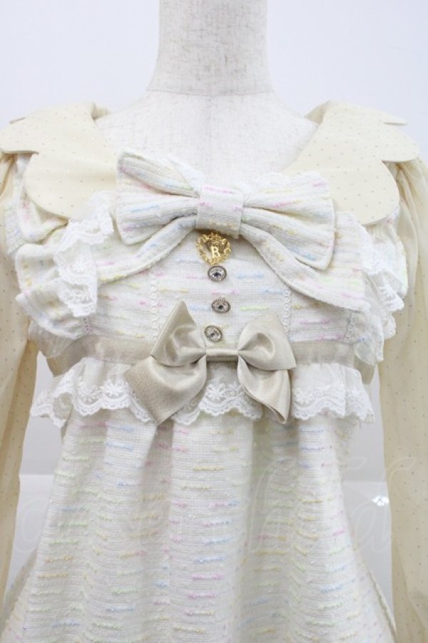 画像3: BABY,THE STARS SHINE BRIGHT / Creamyスカラップワンピース  アイボリー I-25-12-18-056-BA-OP-SA-ZI (3)