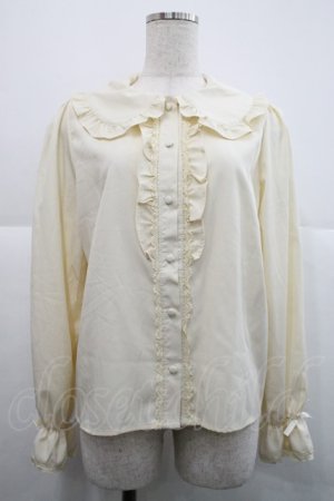 画像: m petit by misako / AM マルエリフリルブラウス M アイボリー I-25-12-18-008-LO-BL-SA-ZI