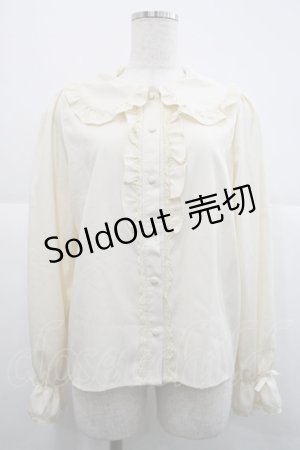 画像: m petit by misako / AM マルエリフリルブラウス M アイボリー I-25-12-18-008-LO-BL-SA-ZI