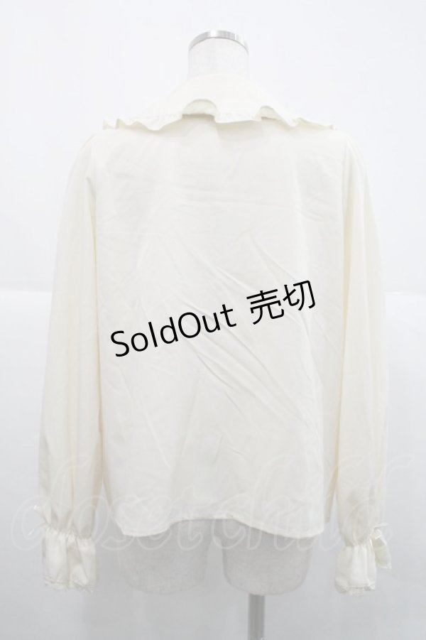 画像2: m petit by misako / AM マルエリフリルブラウス M アイボリー I-25-12-18-008-LO-BL-SA-ZI (2)