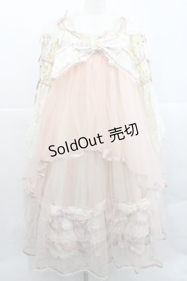 画像1: BABY,THE STARS SHINE BRIGHT / Ver Placidum Mille fleurワンピースドレス  ピンク I-25-12-18-059-BA-OP-SA-ZI (1)
