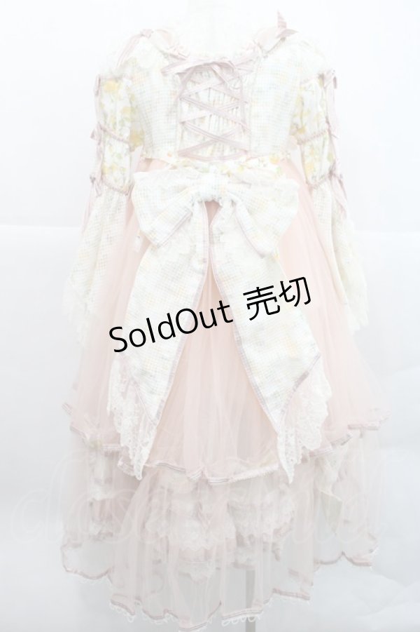画像2: BABY,THE STARS SHINE BRIGHT / Ver Placidum Mille fleurワンピースドレス  ピンク I-25-12-18-059-BA-OP-SA-ZI (2)