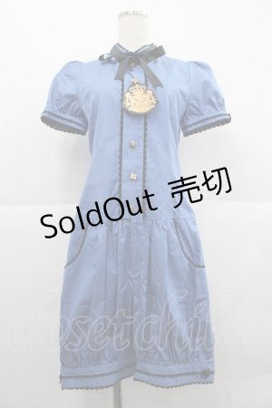 画像: ALICE and the PIRATES / てまねき影絵のアリスサロペット  エーゲブルー I-25-12-18-062-PA-OP-SA-ZI