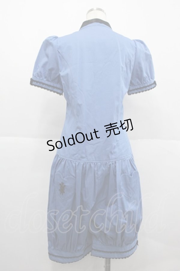 画像2: ALICE and the PIRATES / てまねき影絵のアリスサロペット  エーゲブルー I-25-12-18-062-PA-OP-SA-ZI (2)