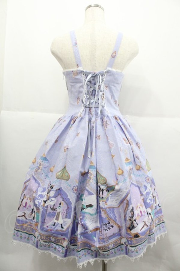 画像2: ALICE and the PIRATES / シェヘラザード 千夜一夜の物語 柄ジャンパースカートI  ラベンダー I-25-12-18-063-PA-OP-SA-ZI (2)