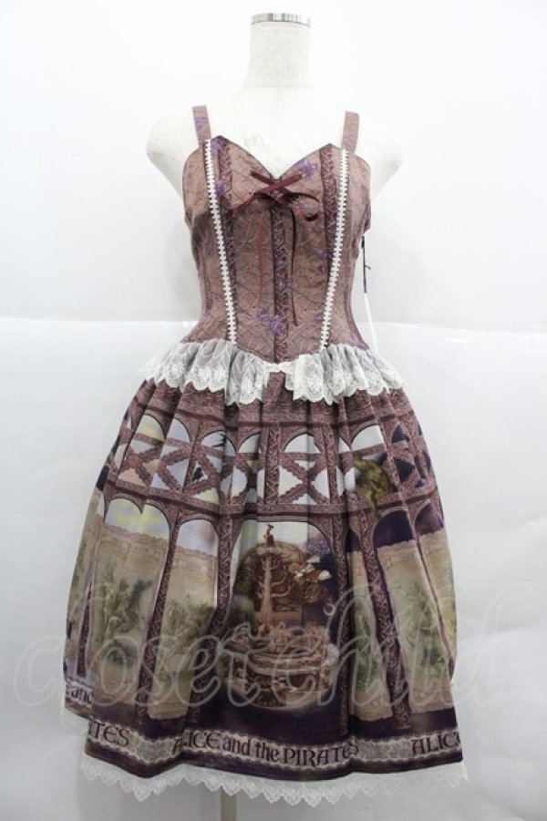 画像1: ALICE and the PIRATES / ラグナロク〜世界の終わりの物語〜柄ジャンパースカート  バイオレット I-25-12-18-066-PA-OP-SA-ZI (1)