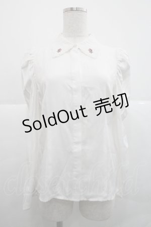 画像: an another angelus / ローズカメオ刺繍衿ブラウス  オフホワイト I-25-12-18-011-CA-BL-SA-ZI
