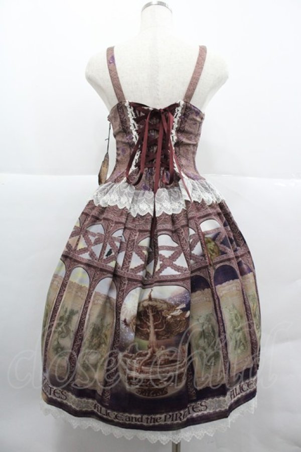 画像2: ALICE and the PIRATES / ラグナロク〜世界の終わりの物語〜柄ジャンパースカート  バイオレット I-25-12-18-066-PA-OP-SA-ZI (2)