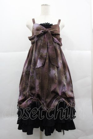 画像: ALICE and the PIRATES / 時の歯車と永劫のエルドラド柄ジャンパースカートII  紫 I-25-12-18-067-PA-CO-SA-ZI