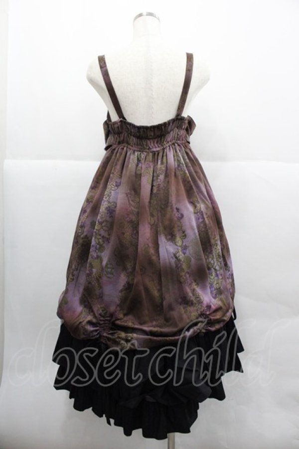 画像2: ALICE and the PIRATES / 時の歯車と永劫のエルドラド柄ジャンパースカートII  紫 I-25-12-18-067-PA-CO-SA-ZI (2)