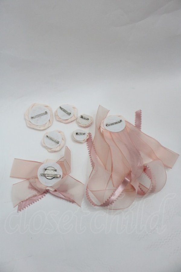 画像5: Mademoiselle Pearl（海外ロリータブランド） / 2段フリルキャミビスチェ&グラデスカートセット  ピンクベージュ I-25-12-18-072-LO-TO-SA-ZI (5)