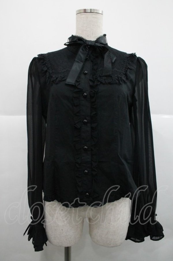 画像1: Angelic Pretty / レーシィレディブラウス  ブラック I-25-12-18-012-AP-BL-SA-ZI (1)