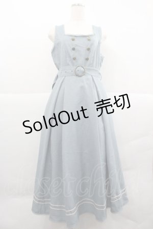 画像: Kurumi Collaboration / マリンアカデミアジャンパースカート L サックス I-25-12-18-076-LO-OP-SA-ZI