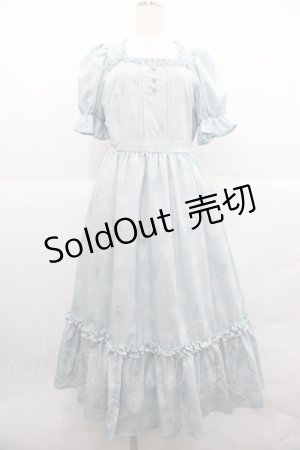 画像: m petit by misako / NINA'S 花柄スクエアネックワンピース M サックス I-25-12-18-077-LO-OP-SA-ZI