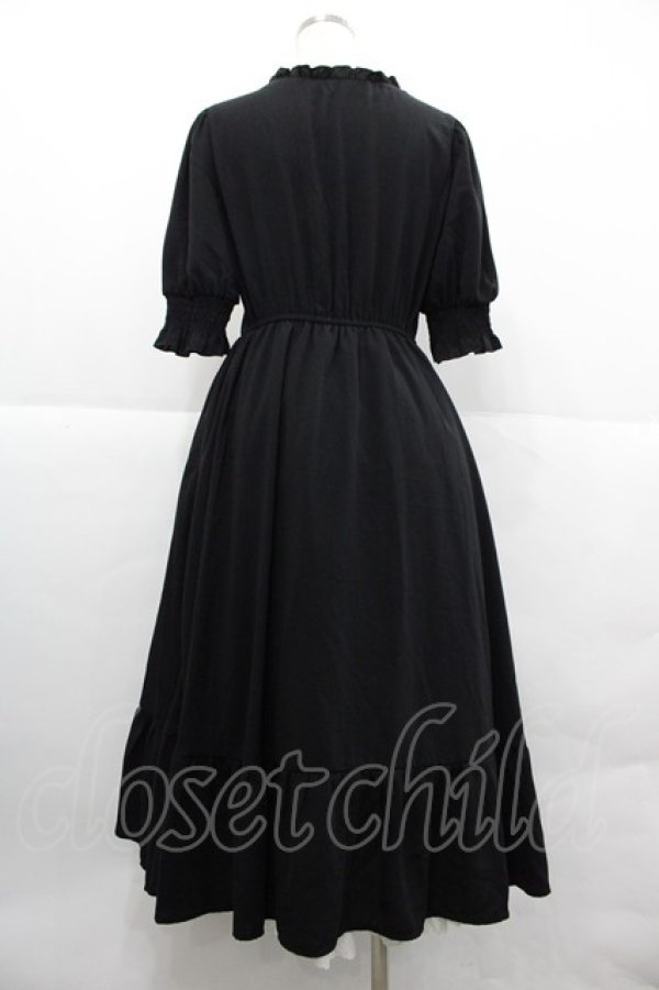 画像2: m petit by misako / AMレースアップワンピース M ブラック I-25-12-18-078-LO-OP-SA-ZI (2)