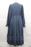 画像2: m petit by misako / AM*レースエリプリーツワンピース M ブルー I-25-12-18-079-LO-OP-SA-ZI (2)