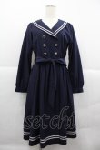 画像1: axes femme POETIQUE / セーラーガウンワンピース  ネイビー I-25-12-18-082-AX-TO-SA-ZI (1)