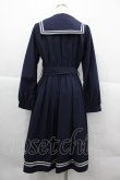 画像2: axes femme POETIQUE / セーラーガウンワンピース  ネイビー I-25-12-18-082-AX-TO-SA-ZI (2)