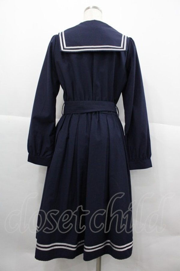 画像2: axes femme POETIQUE / セーラーガウンワンピース  ネイビー I-25-12-18-082-AX-TO-SA-ZI (2)