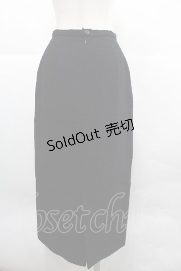 画像5: INGEBORG / クロスチェーン付ノーカラージャケット&スカートセットアップ  ブラック I-25-12-18-089-LO-JA-SA-ZI (5)