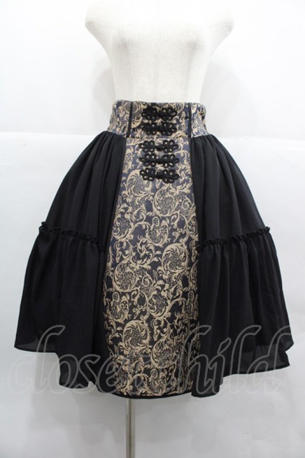 画像1: axes femme kawaii / メイリンスカート M 黒 I-25-12-18-090-AX-SK-SA-ZI (1)