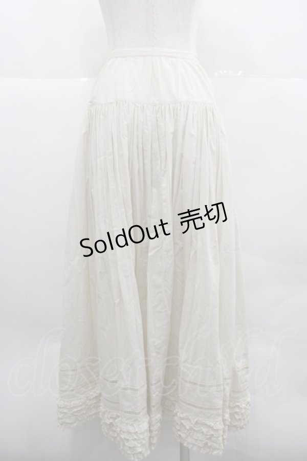 画像2: PINK HOUSE / 綿スカラップレース前開きスカート  アイボリー I-25-12-18-093-LO-SK-SA-ZI (2)