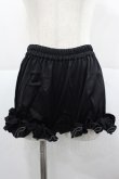 画像1: NO.S PROJECT / フリルミニペチコート  黒 I-25-12-18-094-LO-PA-SA-ZI (1)